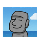 海のモアイ像2@SFW（個別スタンプ：27）