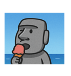 海のモアイ像2@SFW（個別スタンプ：28）