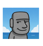 海のモアイ像2@SFW（個別スタンプ：31）