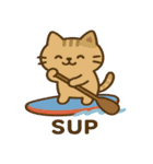 ネコの海遊び（個別スタンプ：7）