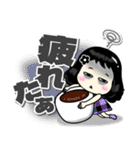 デカ文字フランク＆毒舌黒髪女子スタンプ（個別スタンプ：32）