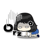 デカ文字フランク＆毒舌黒髪女子スタンプ（個別スタンプ：37）