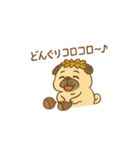 ブサかわパグ（秋バージョン）（個別スタンプ：2）