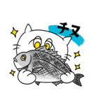 海釣り好き白ネコ（個別スタンプ：6）