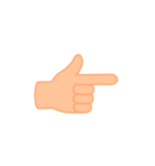 て、手（個別スタンプ：9）