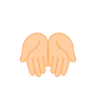 て、手（個別スタンプ：16）
