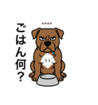 名前入りピットブルブラウン（個別スタンプ：9）