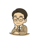 ドクター・サム（文系スタイル）（個別スタンプ：10）