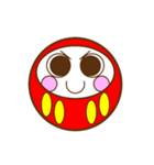 まんまるダルマちゃん（個別スタンプ：4）