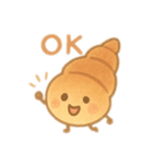 色んなパンの顔付き 日本語（個別スタンプ：8）