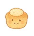 色んなパンの顔付き 日本語（個別スタンプ：15）