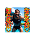※恋する♡ぶりっ子の黒人男性♡（個別スタンプ：9）
