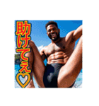※恋する♡ぶりっ子の黒人男性♡（個別スタンプ：11）