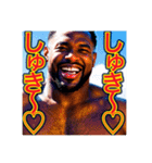 ※恋する♡ぶりっ子の黒人男性♡（個別スタンプ：32）
