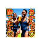 ※ビールが好きで♡酔っ払う〜黒人♡（個別スタンプ：13）