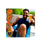 ※ビールが好きで♡酔っ払う〜黒人♡（個別スタンプ：31）
