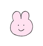 うさぎと送る生活 8 (顔)（個別スタンプ：1）