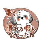 B＆W シーズー犬 2025「とにかく暑い！」（個別スタンプ：4）