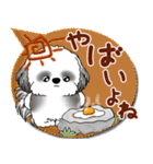 B＆W シーズー犬 2025「とにかく暑い！」（個別スタンプ：7）