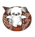 B＆W シーズー犬 2025「とにかく暑い！」（個別スタンプ：8）