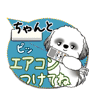 B＆W シーズー犬 2025「とにかく暑い！」（個別スタンプ：29）