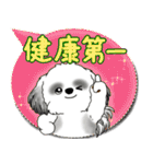 B＆W シーズー犬 2025「とにかく暑い！」（個別スタンプ：33）