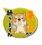 柴犬さん 2025「とにかく暑い！」（個別スタンプ：3）