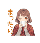 めんどくさ女子のゆる了承★（個別スタンプ：24）