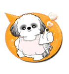 B＆W シーズー犬 2025 「親」（個別スタンプ：3）