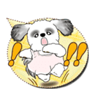 B＆W シーズー犬 2025 「親」（個別スタンプ：8）