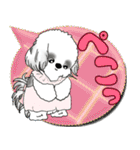 B＆W シーズー犬 2025 「親」（個別スタンプ：20）