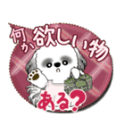 B＆W シーズー犬 2025 「親」（個別スタンプ：32）