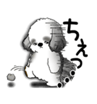 B＆W シーズー犬 2025 「文句と心の声」（個別スタンプ：31）
