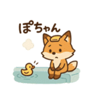 こじらせコンちゃん〜風呂擬音〜（個別スタンプ：3）