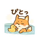 こじらせコンちゃん〜風呂擬音〜（個別スタンプ：21）