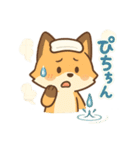 こじらせコンちゃん〜風呂擬音〜（個別スタンプ：25）