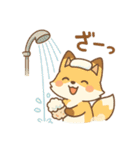 こじらせコンちゃん〜風呂擬音〜（個別スタンプ：26）