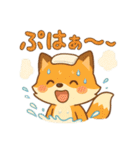 こじらせコンちゃん〜風呂擬音〜（個別スタンプ：28）