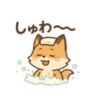 こじらせコンちゃん〜風呂擬音〜（個別スタンプ：30）