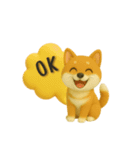 犬＆猫ちゃん大丈夫！かわいい3Dスタンプ◎（個別スタンプ：18）