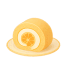 Girly Cafe – Orange ver.（個別スタンプ：2）