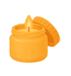 Girly Cafe – Orange ver.（個別スタンプ：4）
