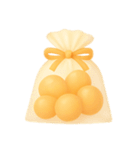 Girly Cafe – Orange ver.（個別スタンプ：5）