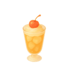 Girly Cafe – Orange ver.（個別スタンプ：26）