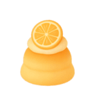 Girly Cafe – Orange ver.（個別スタンプ：27）
