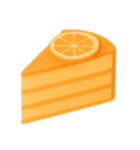 Girly Cafe – Orange ver.（個別スタンプ：33）