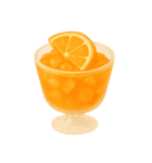Girly Cafe – Orange ver.（個別スタンプ：36）