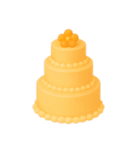 Girly Cafe – Orange ver.（個別スタンプ：39）