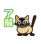 日常で結構万能に使えるシャム猫スタンプ！（個別スタンプ：13）