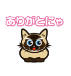日常で結構万能に使えるシャム猫スタンプ！（個別スタンプ：14）